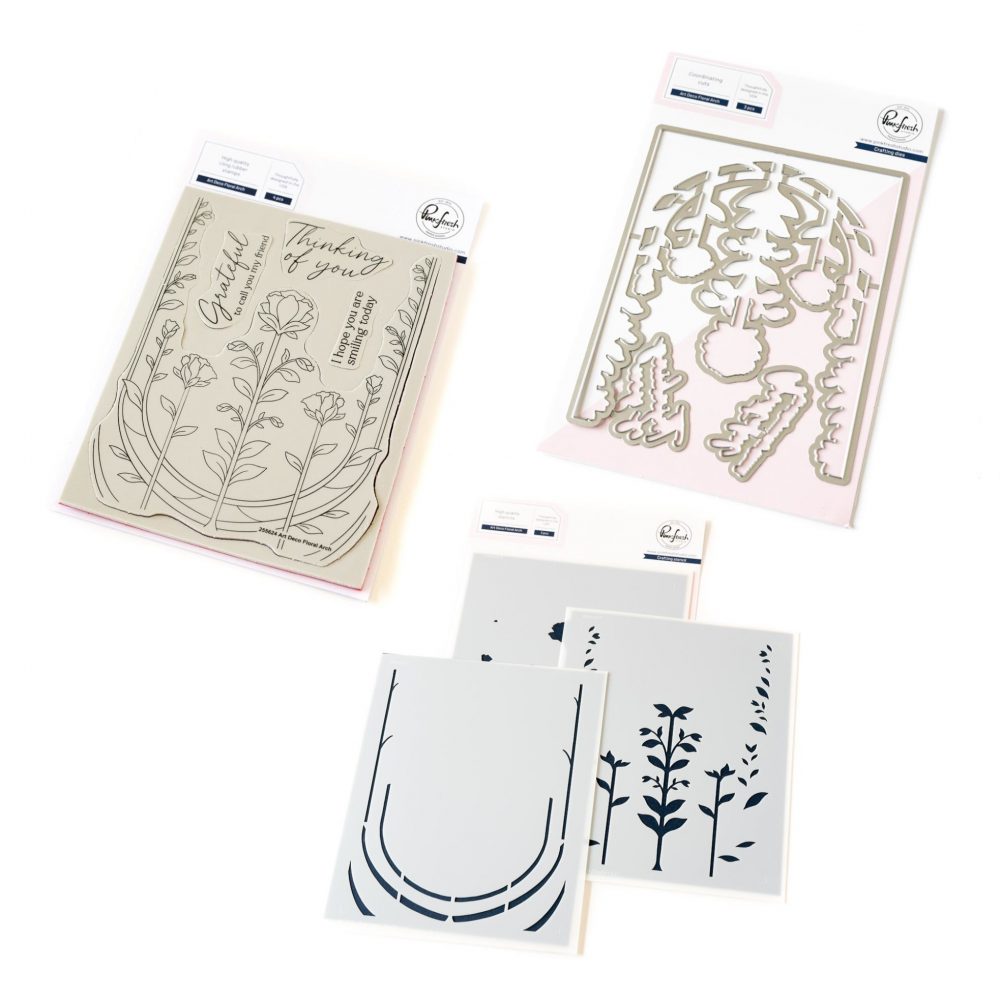 Pinkfresh Art Deco Floral Arch Bundle