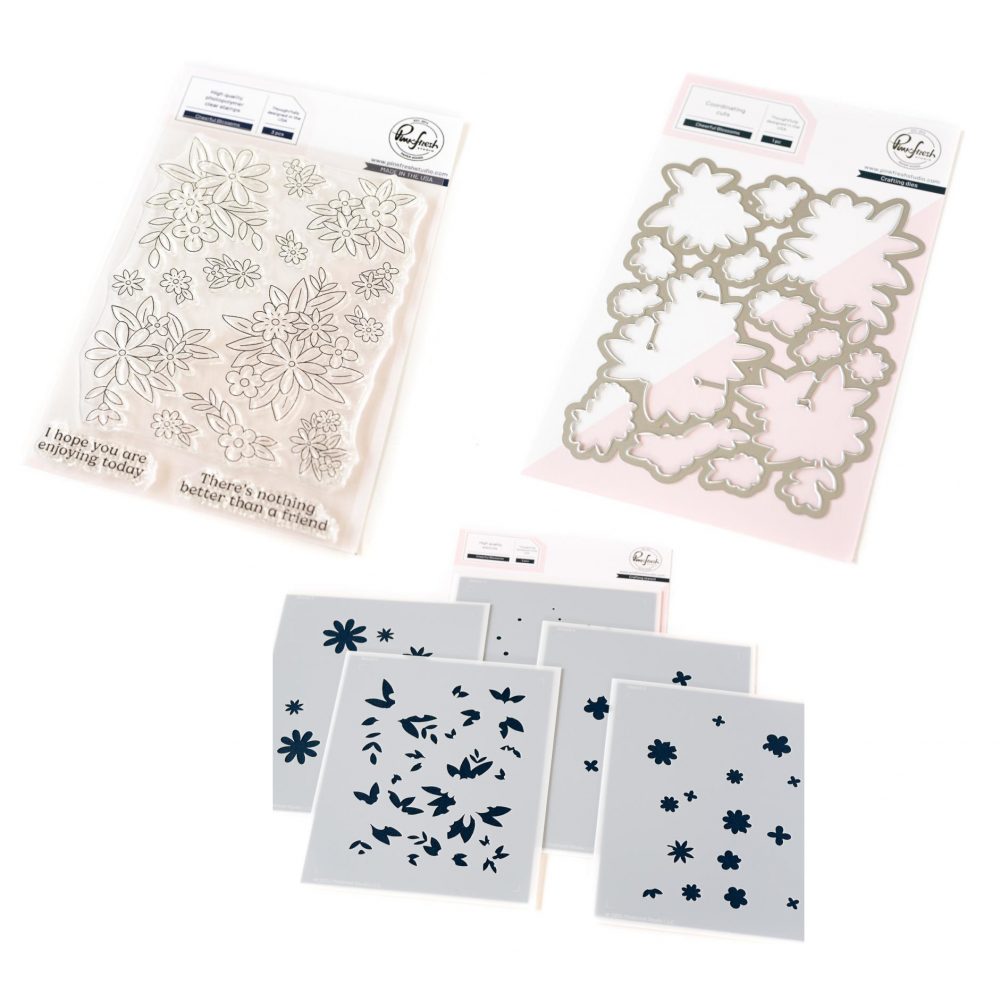 Pinkfresh Studio Cheerful Blossoms Bundle