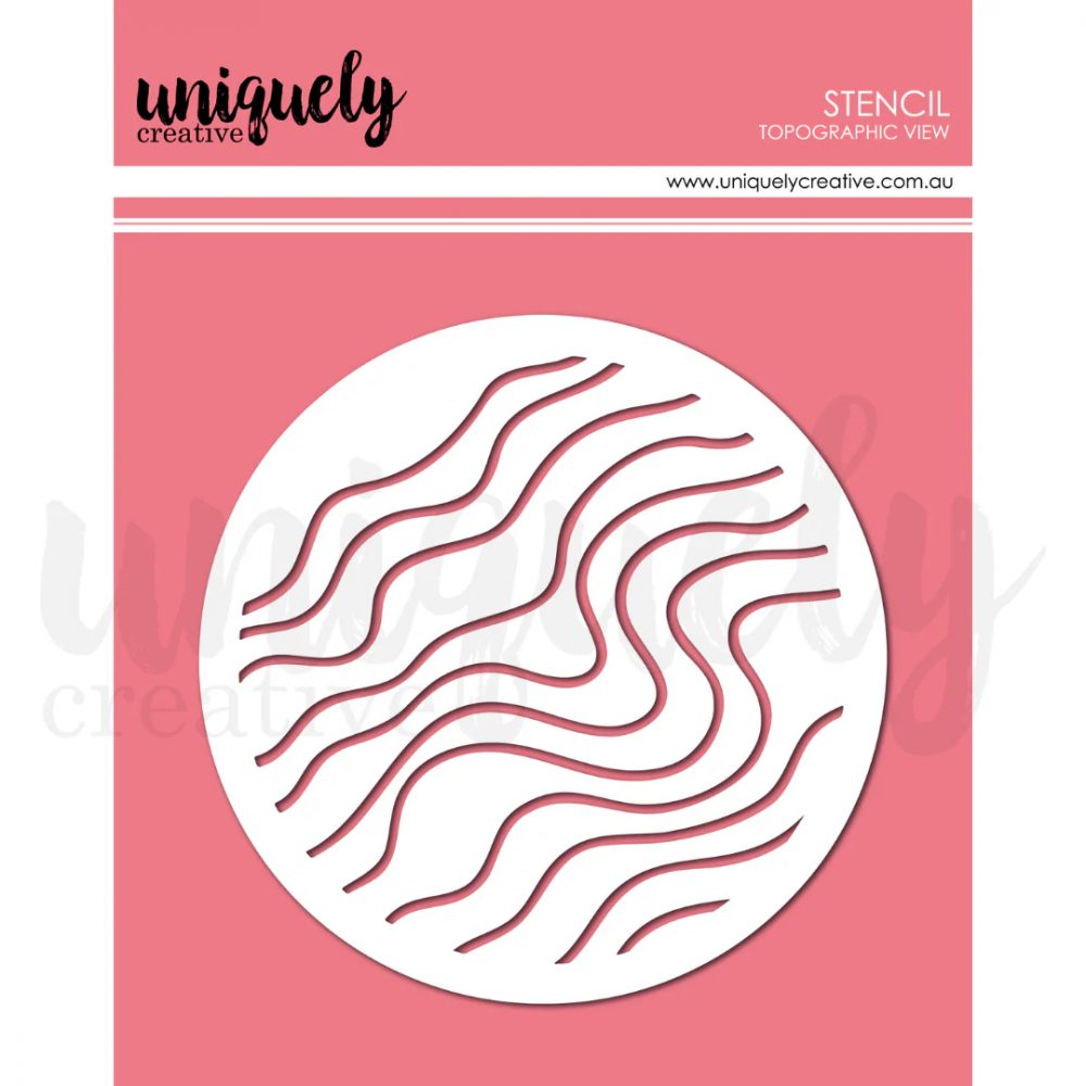 Topographic View Stencil