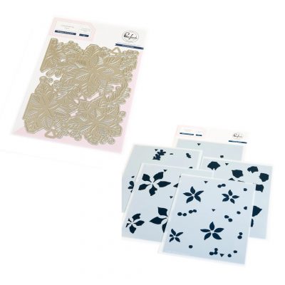 Whispers of Poinsettia Die and Stencil Bundle