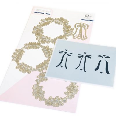 Tied with Cheer die & stencil bundle