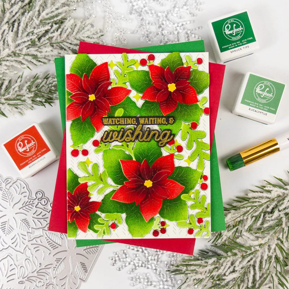 Whispers of Poinsettia Die and Stencil Bundle - Image 3