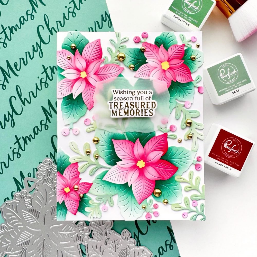 Whispers of Poinsettia Die and Stencil Bundle - Image 2