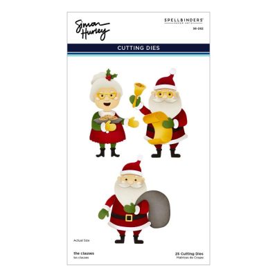 Spellbinders Etched Dies By Simon Hurley The Clauses, North Pole Friends