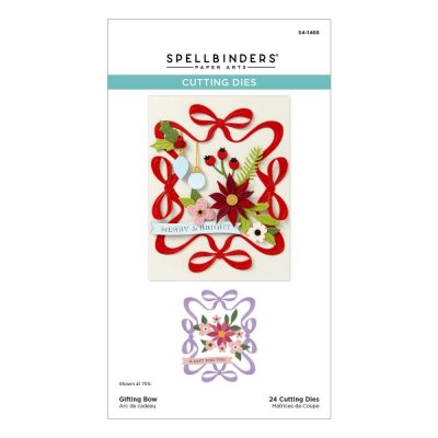Spellbinders Etched Dies From Merry Moments Gifting Bow