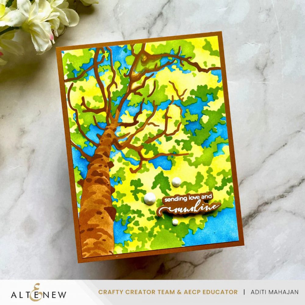 Stencil Art: Aspen Sky Layering Stencil Set (6 in 1) - Image 2
