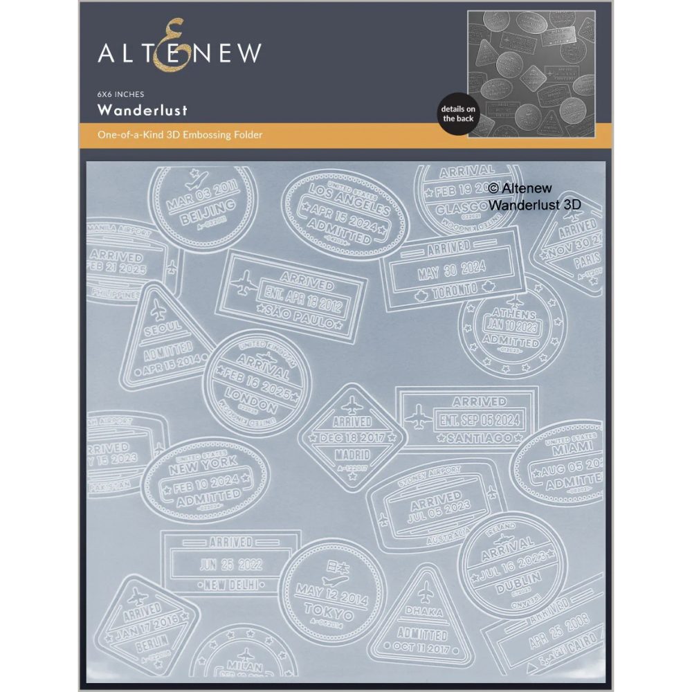 Wanderlust 3D Embossing Folder