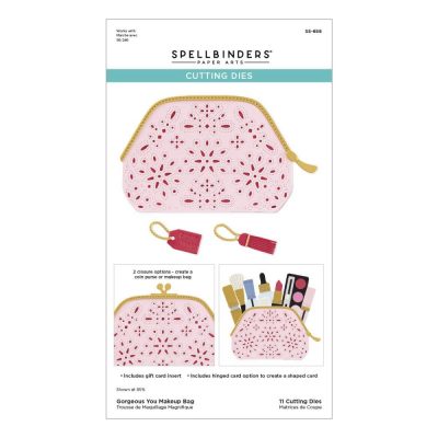 Spellbinders Etched Dies From he Gorgeous You Collection Makeup Bag
