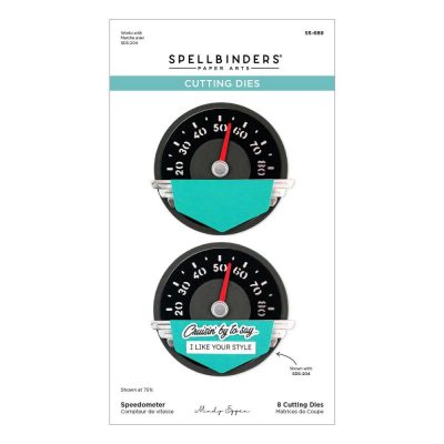 Spellbinders Etched Dies By Mindy Eggen Speedometer, Classic Road Legends