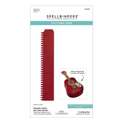 Spellbinders Etched Dies by Bibi Cameron Majestic Guitar Box Side Panels