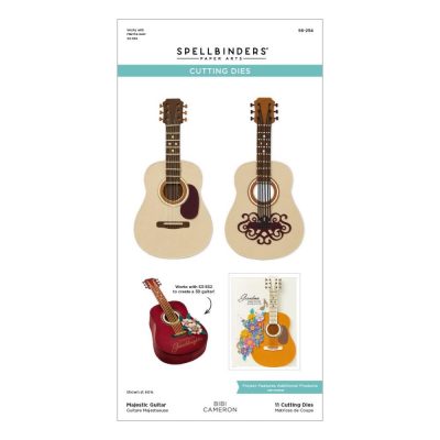 Spellbinders Etched Dies by Bibi Cameron Majestic Guitar