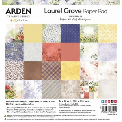 Arden Creative Studio Laurel Grove 12 x 12 Paper Pad