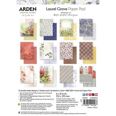 Arden Creative Studio Laurel Grove 6 x 8 Paper Pack