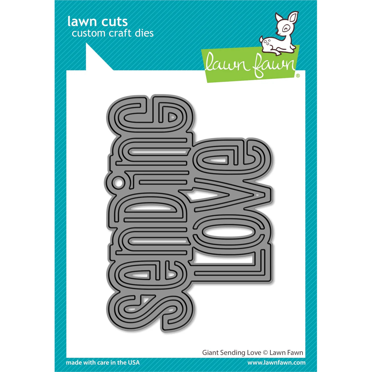 Lawn Cuts Custom Craft Die Sending Love
