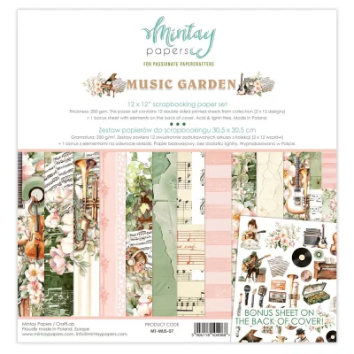 Mintay Music Garden 12 x 12 Scrapbooking Paper Pack