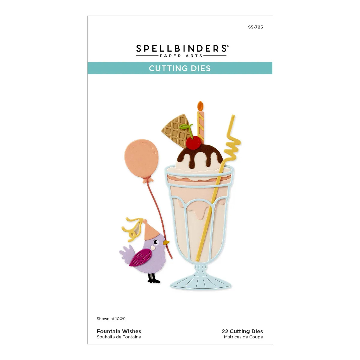 Spellbinders Etched Dies Happier Hour, Fountain Wishes