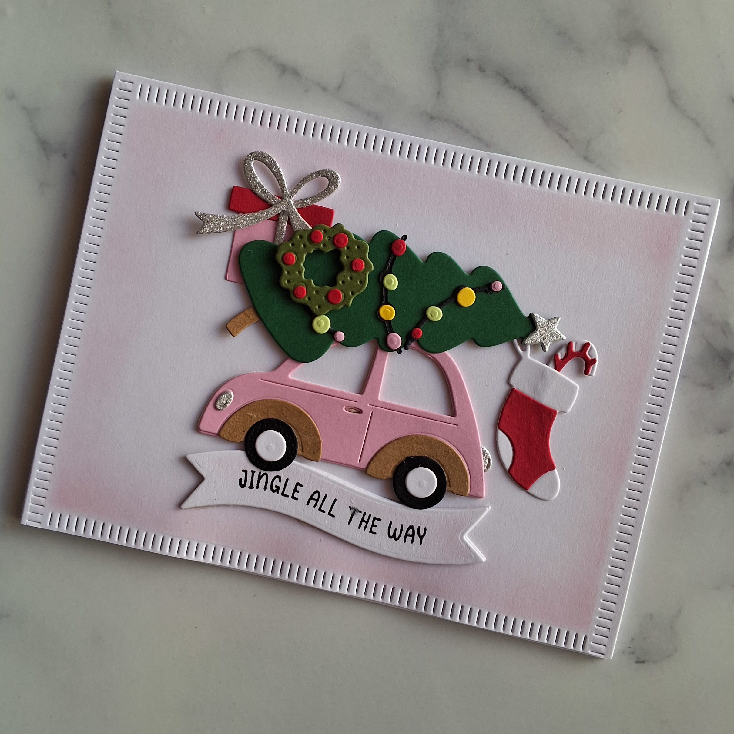 Handmade Card Christmas Jingle All The Way
