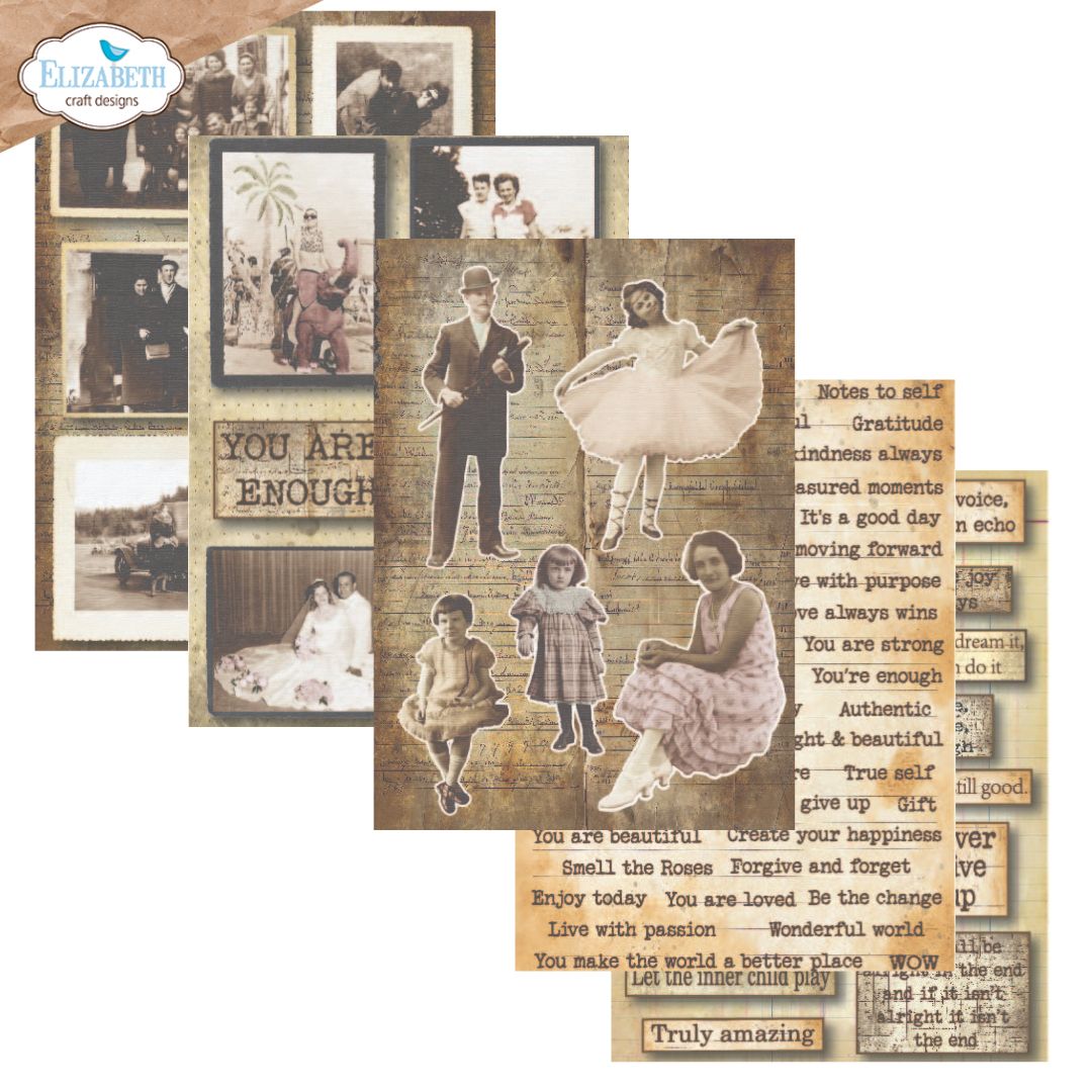 Elizabeth Craft Cardstock Pack 5.8"X8.3" Journal Ephemera 1 - Image 5
