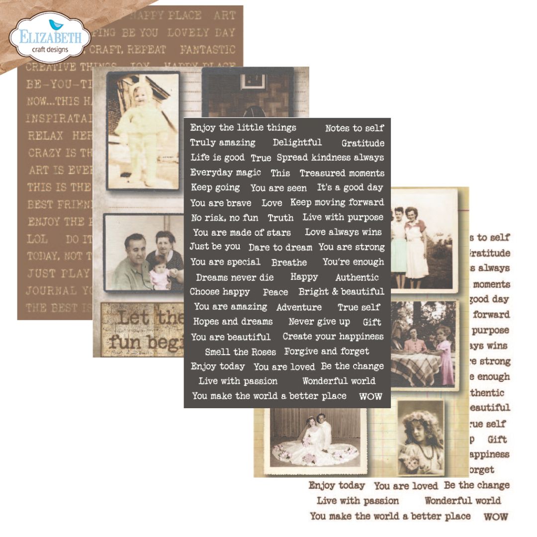 Elizabeth Craft Cardstock Pack 5.8"X8.3" Journal Ephemera 1 - Image 4
