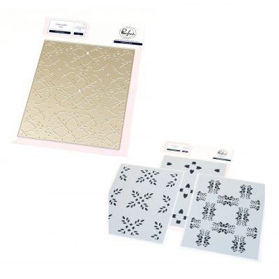 Petal Mosaic Coverplate Die and Stencil Set