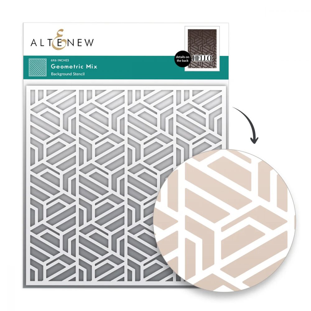 Geometric Mix Stencil - Crafted With Love and Roses