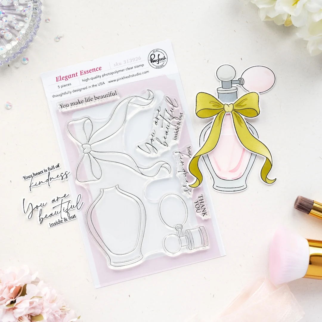 Elegant Essence Stamp, Die and Stencil Bundle