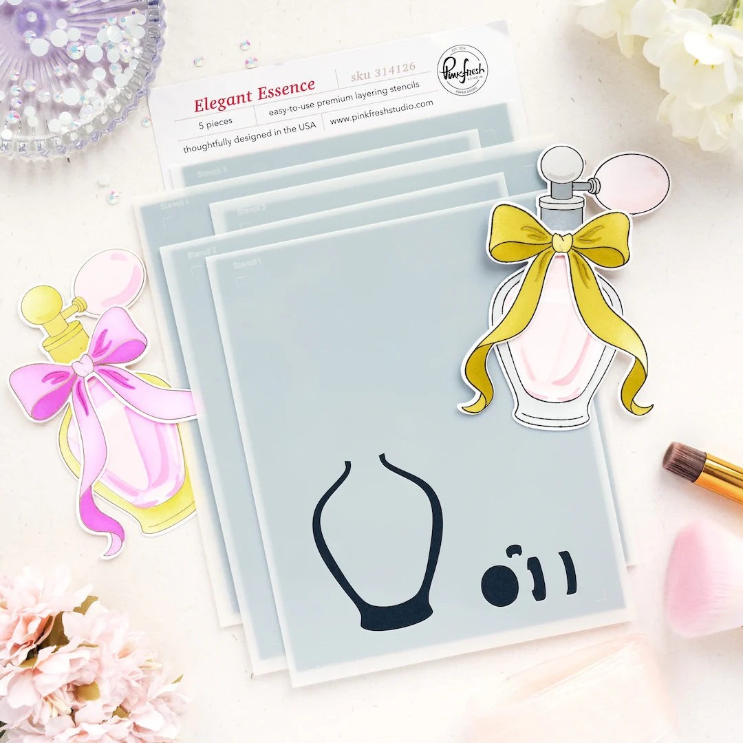 Elegant Essence Stamp, Die and Stencil Bundle - Image 3