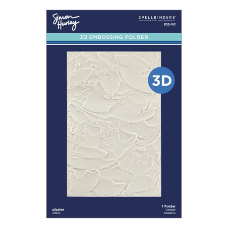 Spellbinders 3D Embossing Folder By Simon Hurley - Plaster