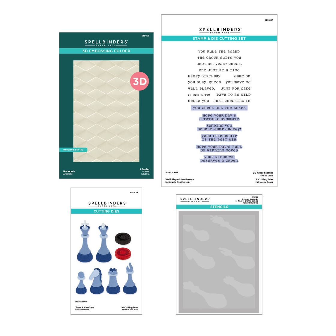 Spellbinders Checkmate Collection Bundle