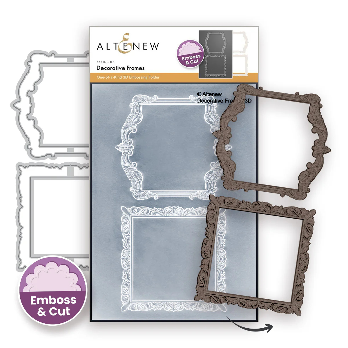 Decorative Frames 3D Embossing Folder & Die Set