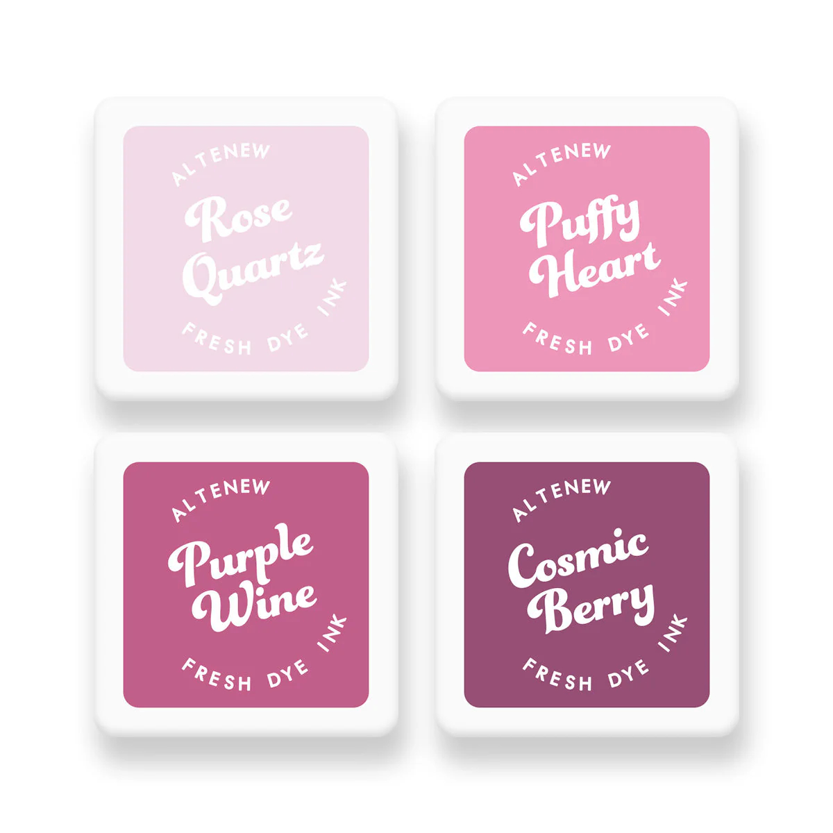 Rose Petal Fresh Dye Ink Mini Cube Set