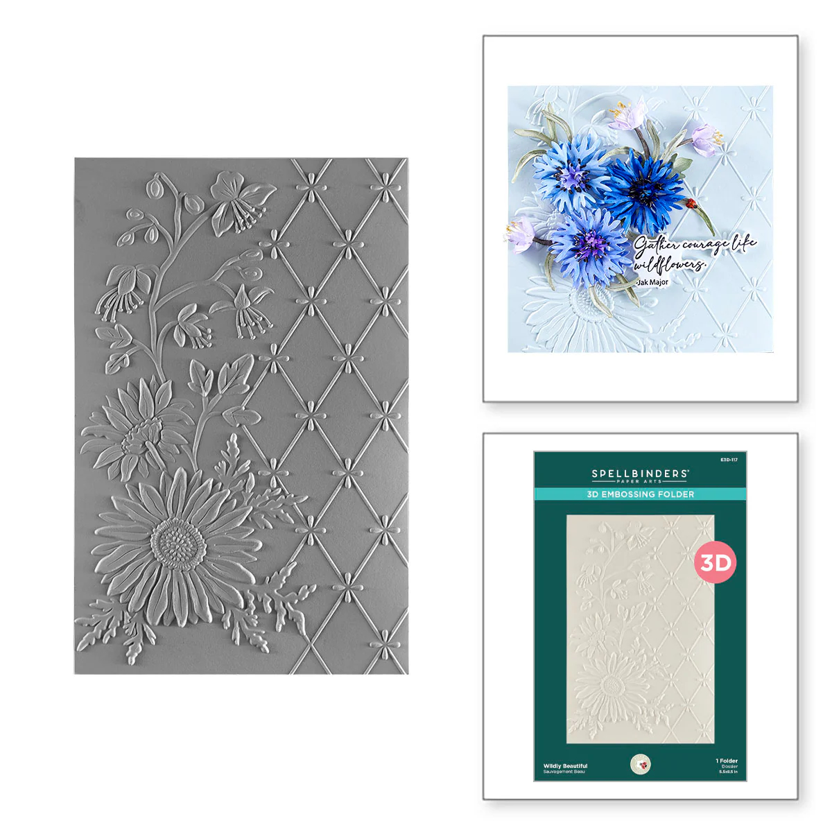 Wildly Beautiful 3D Embossing Folder by Susan Tierney-Cockburn - Image 2