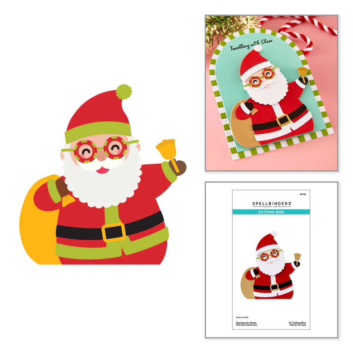 Spectacular Santa Etched Dies - Image 2