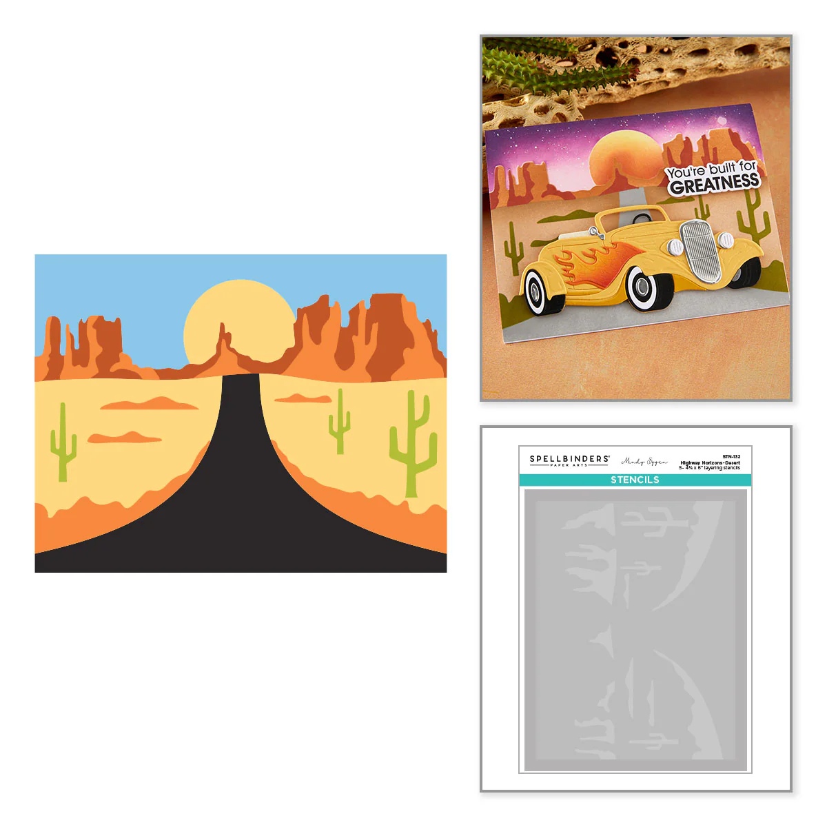 Highway Horizons-Desert Layered Stencils by Mindy Eggen - Image 2