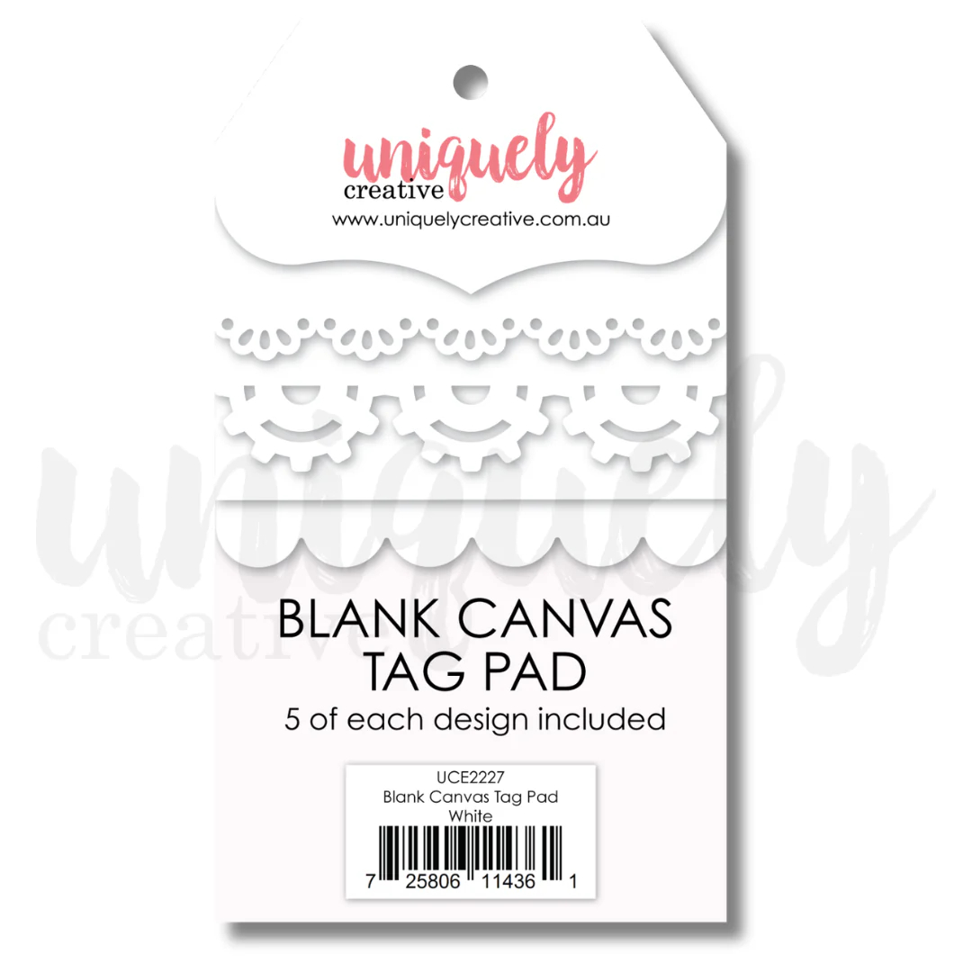 Blank Canvas Tag Pad - White