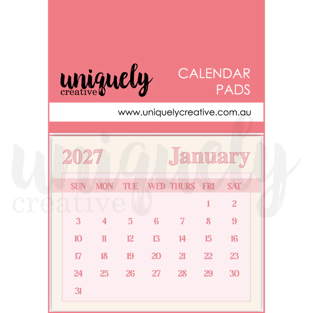 2027 Calendar Pads