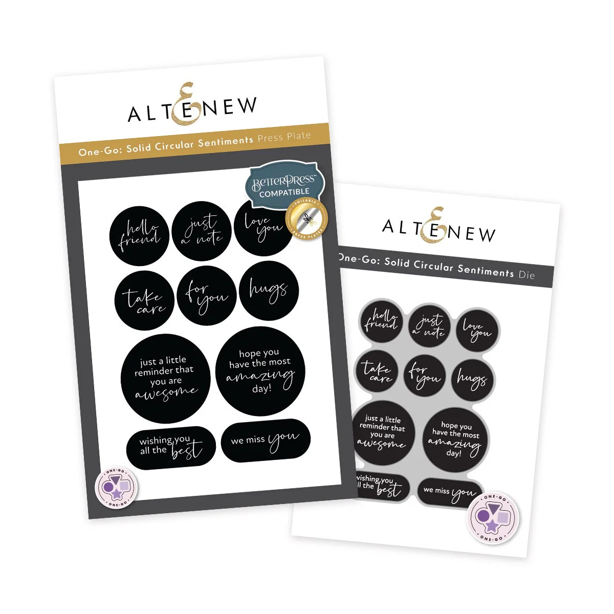 One Go Solid Circular Sentiments – Complete Bundle
