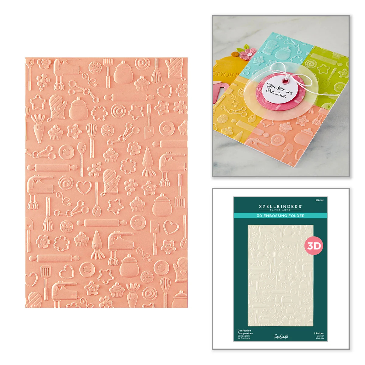 Confection Companions 3D Embossing Folder by Tina Smith - Image 2