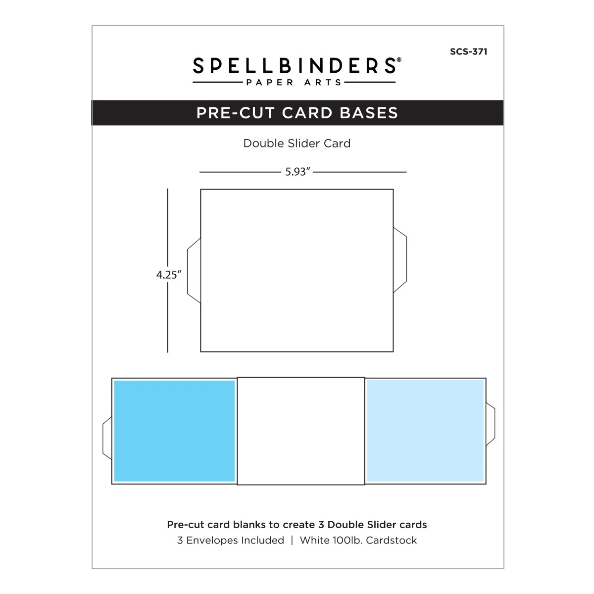 Double Slider Kinetic Card Blanks