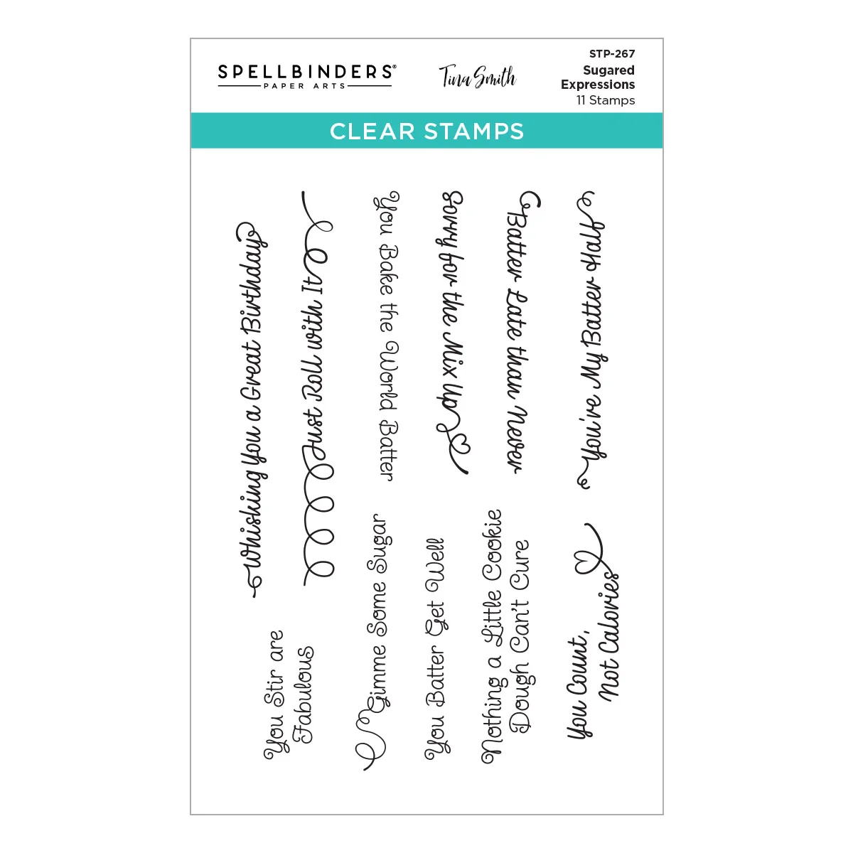 Sugared Expressions Clear Stamp Set by Tina Smith