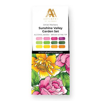 Sunshine Valley Garden Artist Alcohol Markers Set F