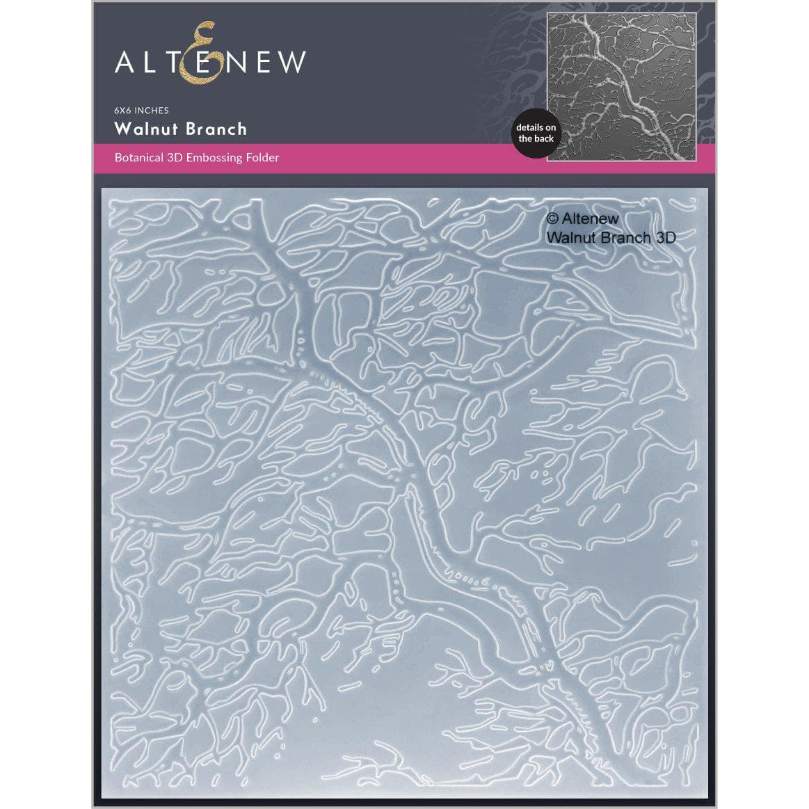 Walnut Branch 3D Embossing Folder