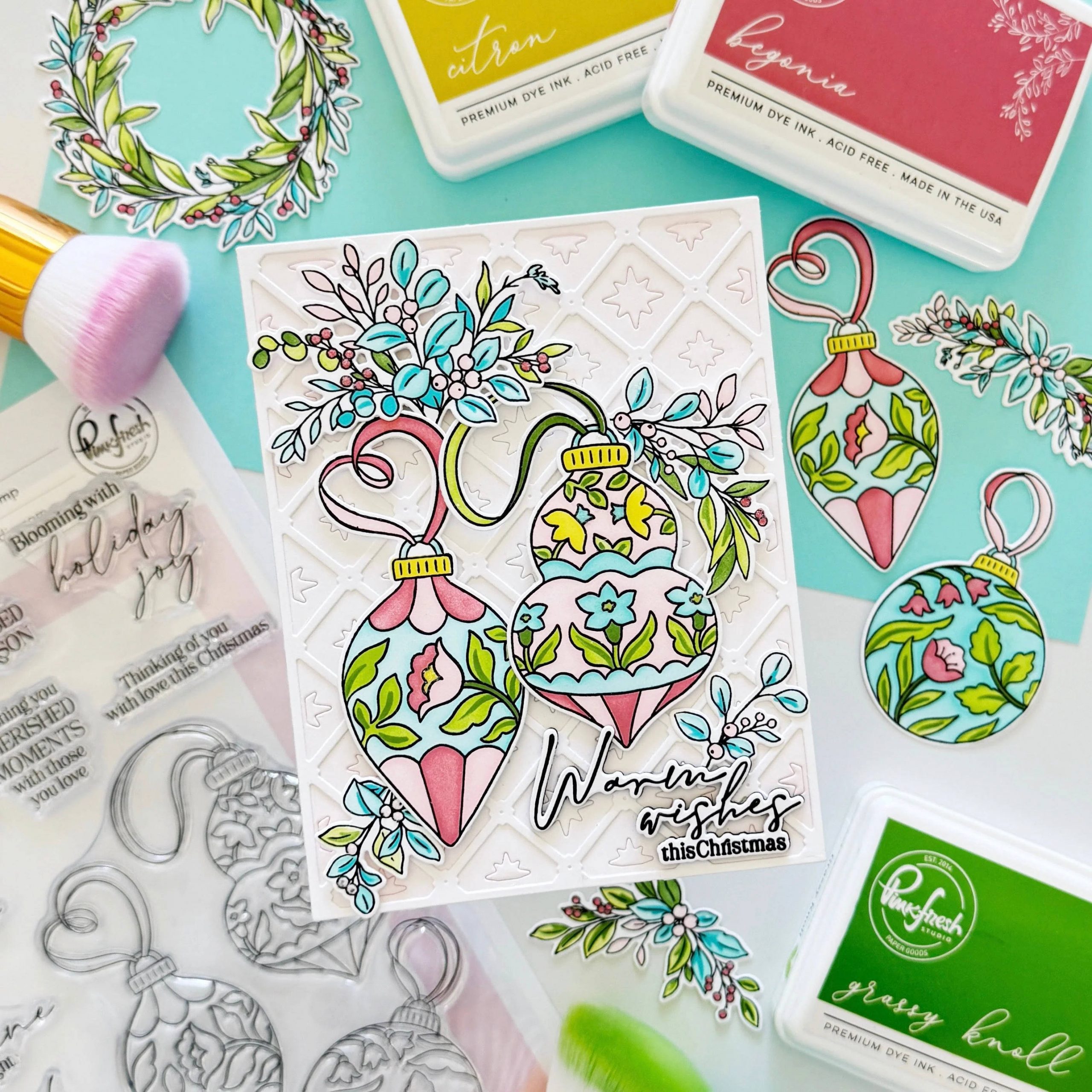 Pinkfresh Studio - Ornamental Beauty Stamp Die and Stencil Bundle - Image 4