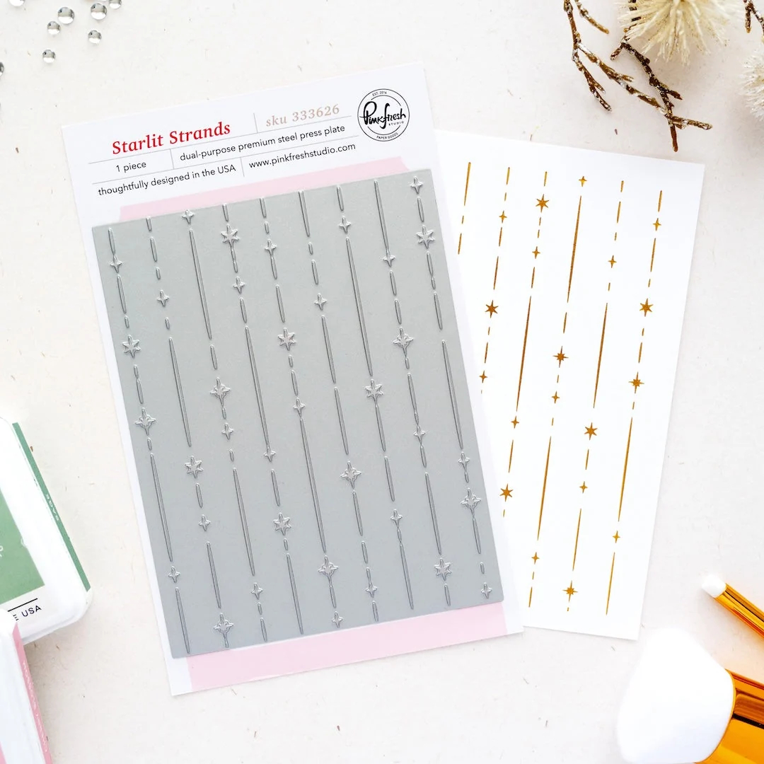 Pinkfresh Studio - Starlit Strands press plate