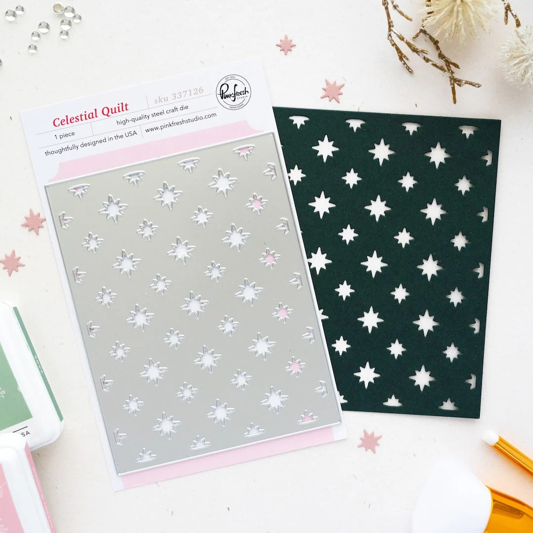 Pinkfresh Studio - Celestial Quilt Coverplate Die