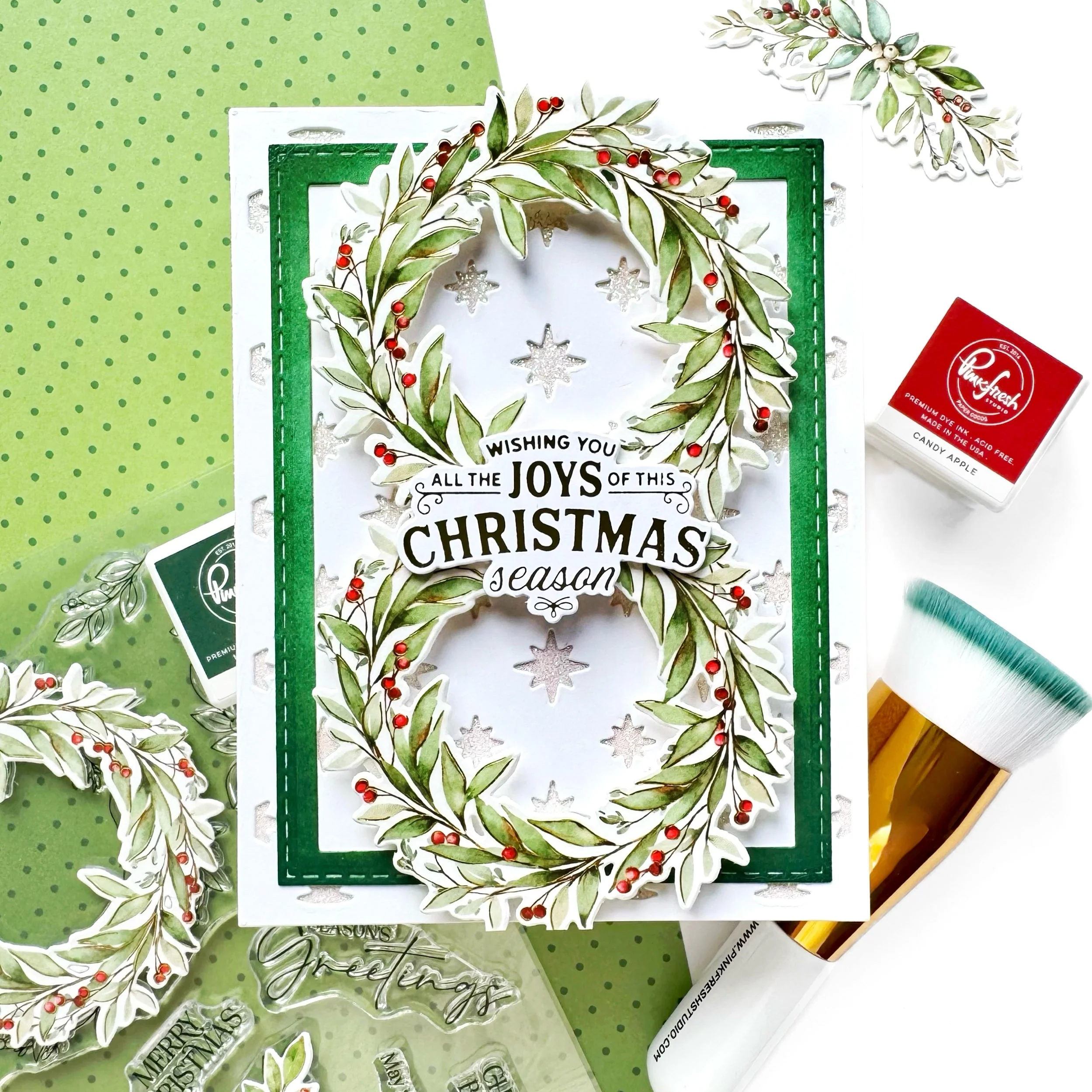 Pinkfresh Studio - Seasonal Springs Stamp, Die, Stencil and Washi Bundle - Image 7