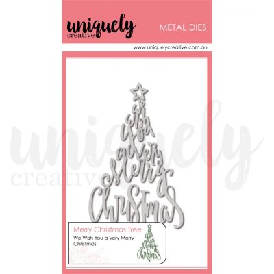 Merry Christmas Tree Die